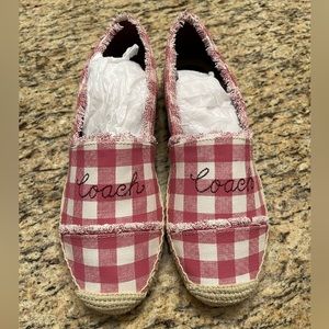 Coach Celina Gingham Espadrilles